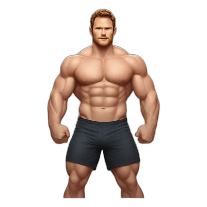 Chris Pratt Bodybuilder giant sticker
