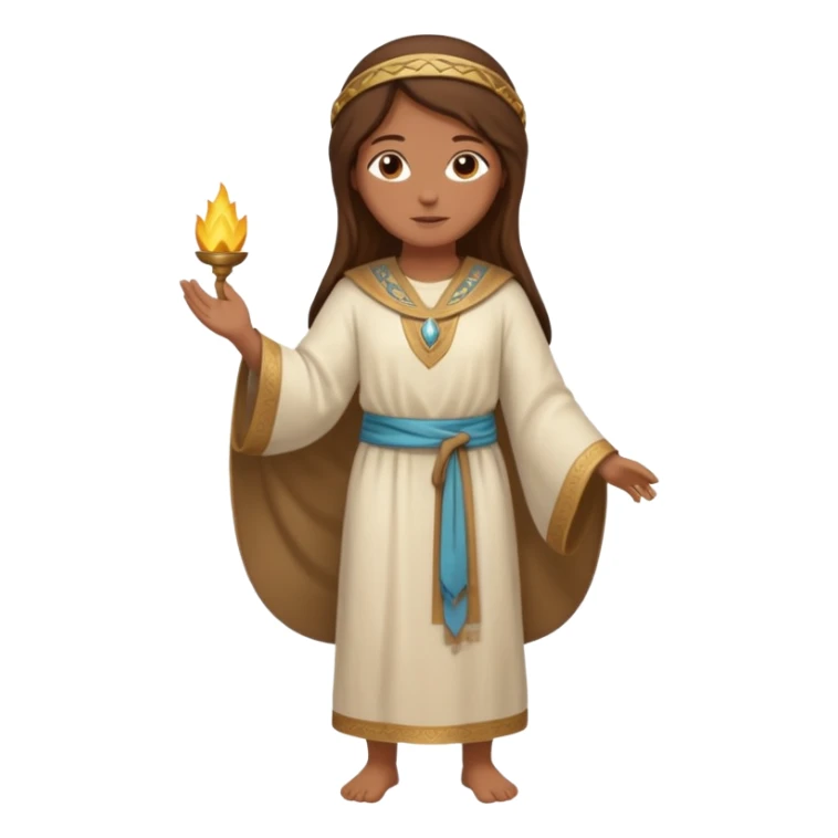 fullbody Jerusalem innkeeper in ancient robes, hair visible, no headscarf or religious symbols sticker