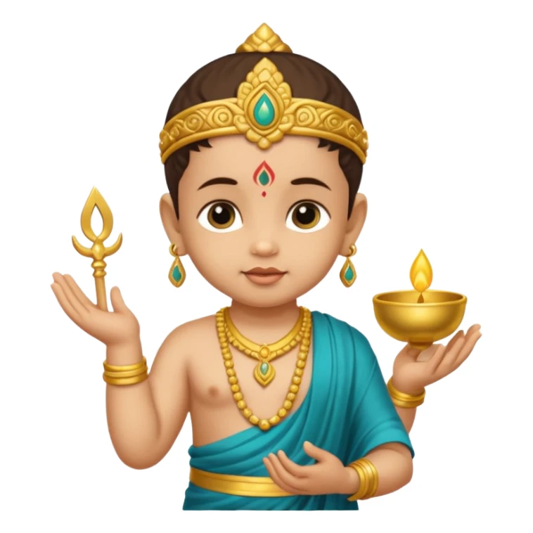 Baby Murugan hand have vel sticker