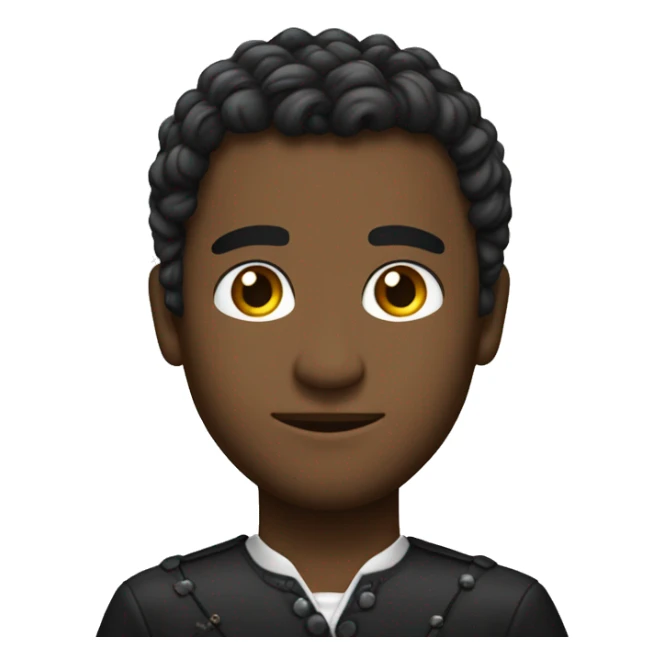 Um príncipe com cabelos pretos e cacheados com a pele clara  sticker