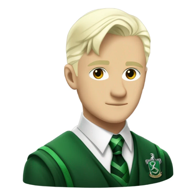 Draco Malfoy in Slytherin clothes sticker