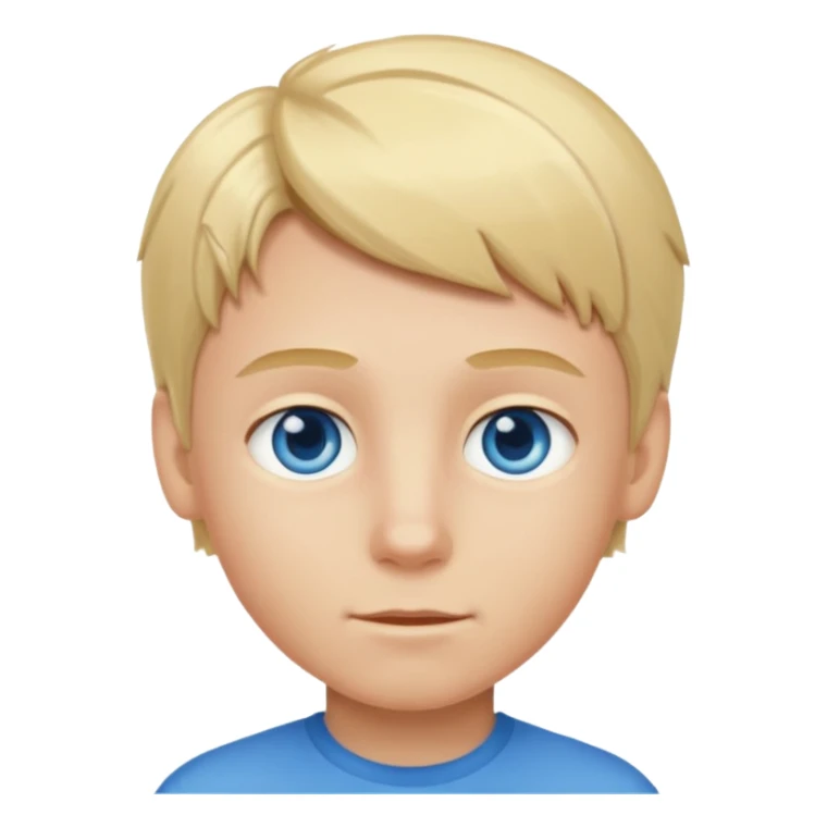Hazme un chico rubio con ojos azules sticker