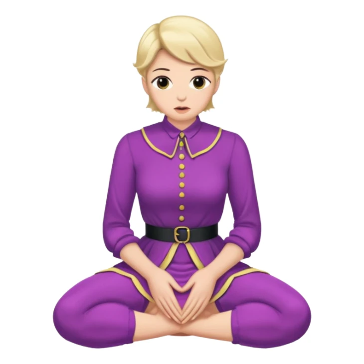 Submissive male sissy cuck on knees wearing female clothes sticker