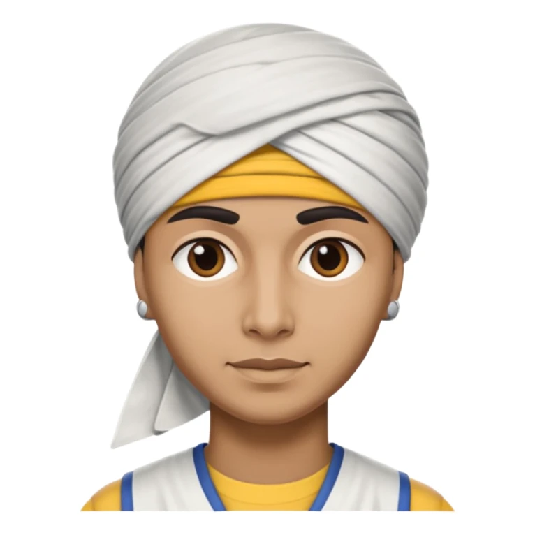Indiana pacer wearing a turban sticker