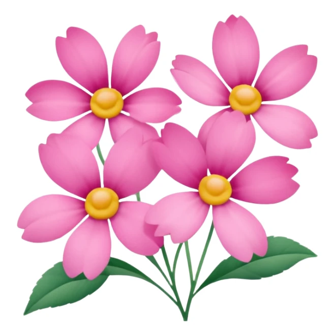 Polaroid photo of pink flowers sticker