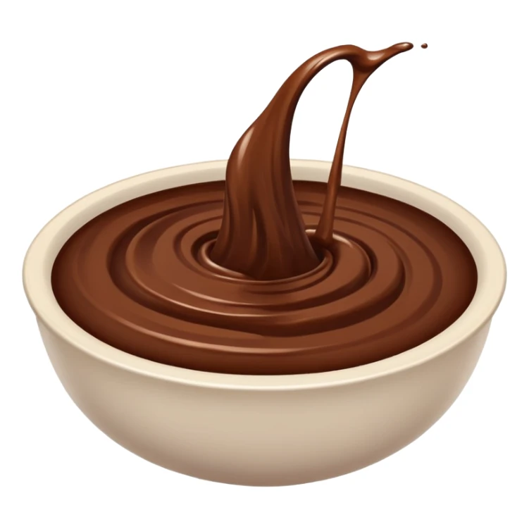 plain brown liquid in a white bowl sticker