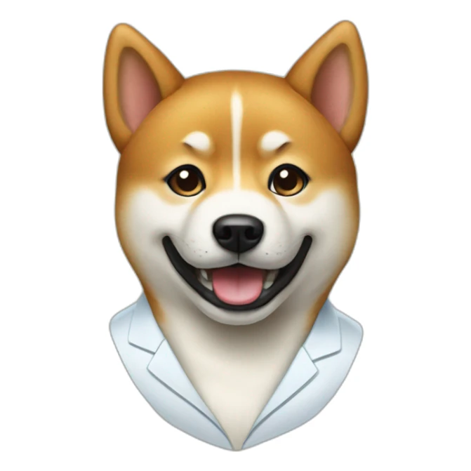 A dentist’s Shiba Inu sticker