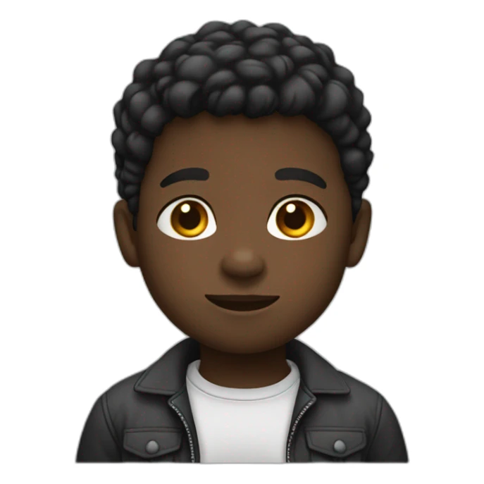 niño negro sticker