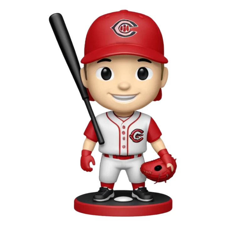 Carolina Mudcats baseball mascot bobblehead  sticker