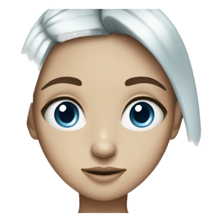 skinny girl with blue eyes  sticker