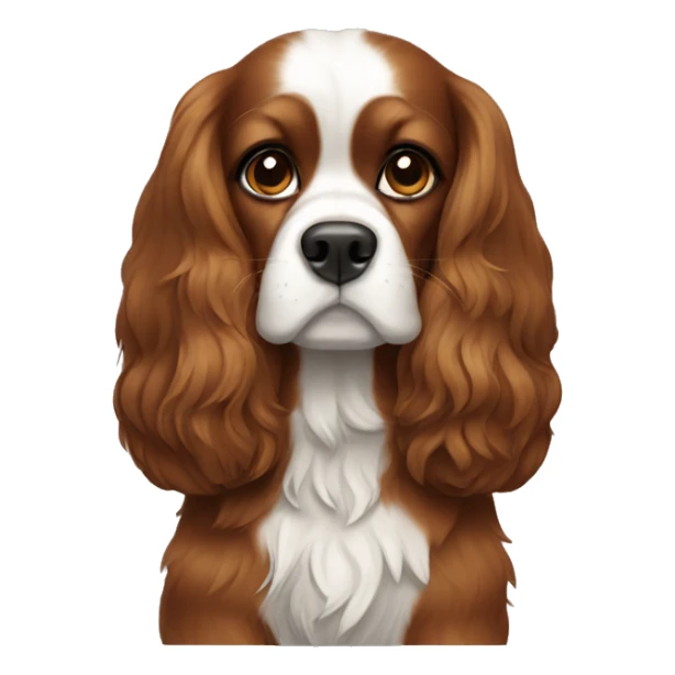 King Charles dog breed with brown hair sticker