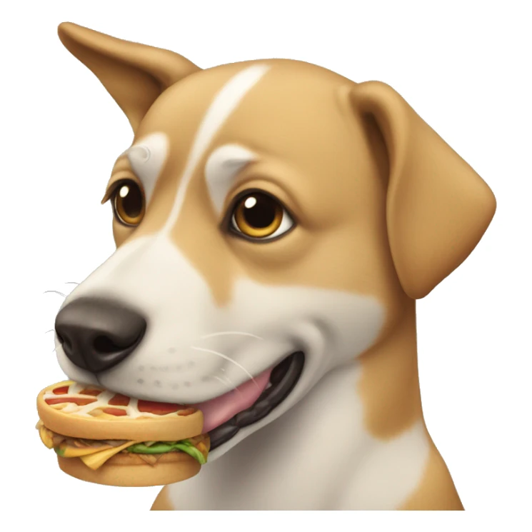 de un perro chiguagua comiendo un sticker