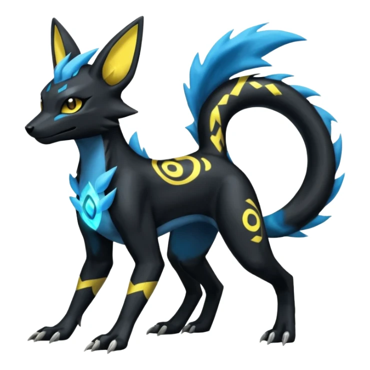 Umbreon-Manectric-Salandit-Zeraora-fusion, full body sticker