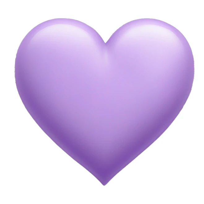 Lilac heart sticker
