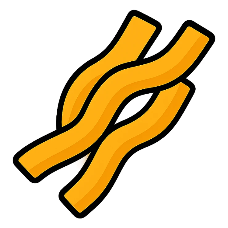 text: 2 w noodles in color outline icon style sticker