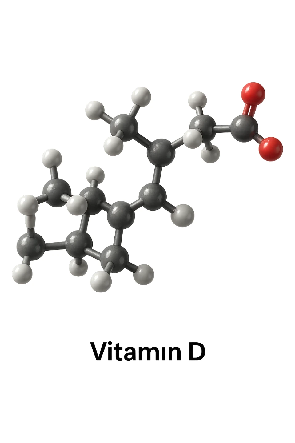 molecola in 3d di Vitamina D, iperrealistica in 3d sticker