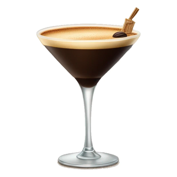 luxurious espresso martini cocktail sticker