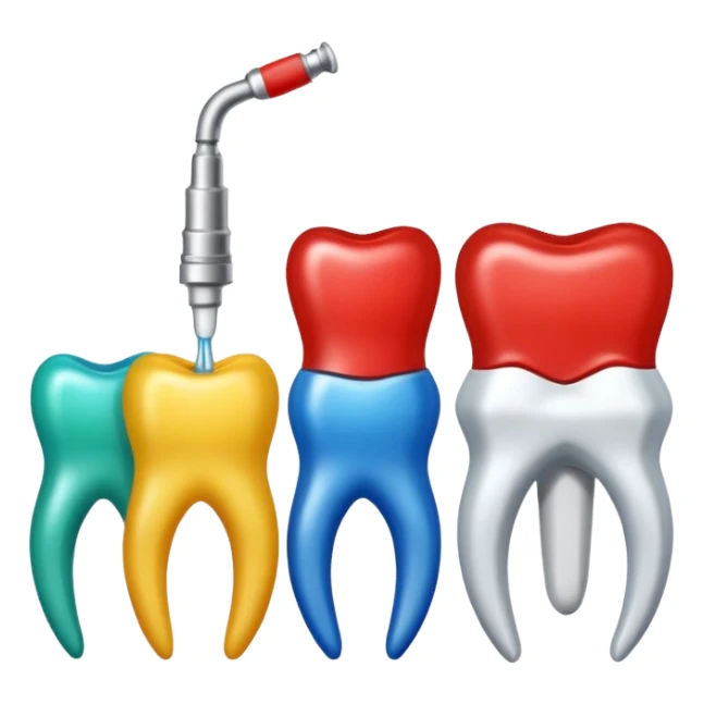 limas endodonticas, de color blanco, amarillo, rojo, azul, verde, negro sticker