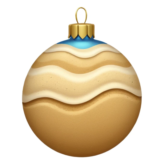 make a sand christmas emoji, more like natural sand sticker