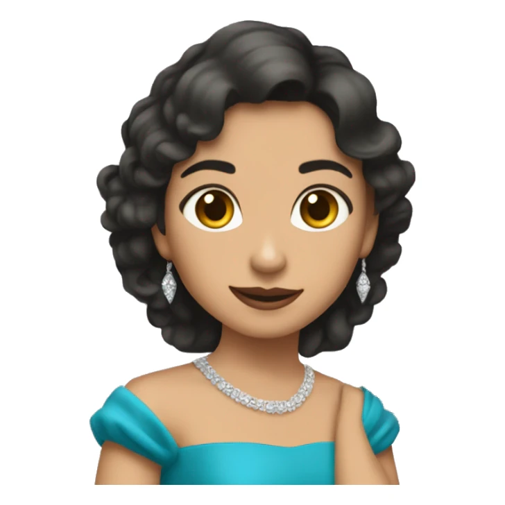 Dibujo de Una quinciañera bonita sticker