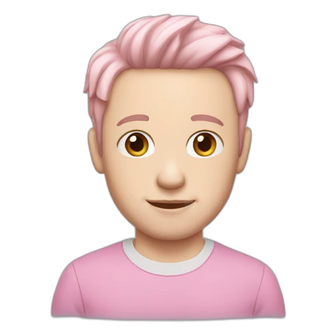Pink dad pale skin sticker