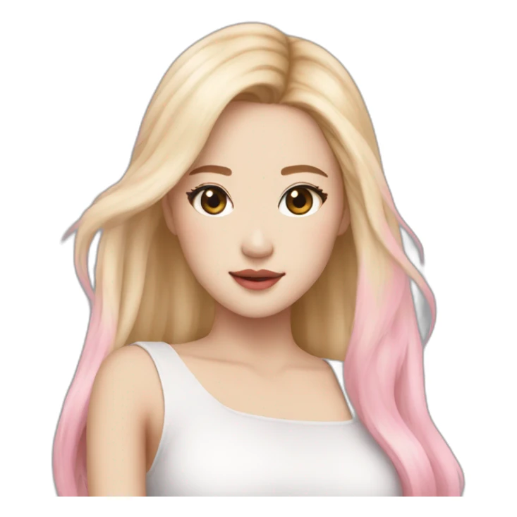 blackpink-rose-with-blonde-hair sticker