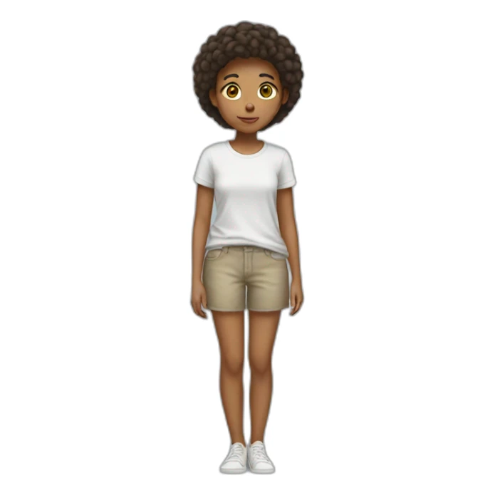 Invisible clothes girl sticker