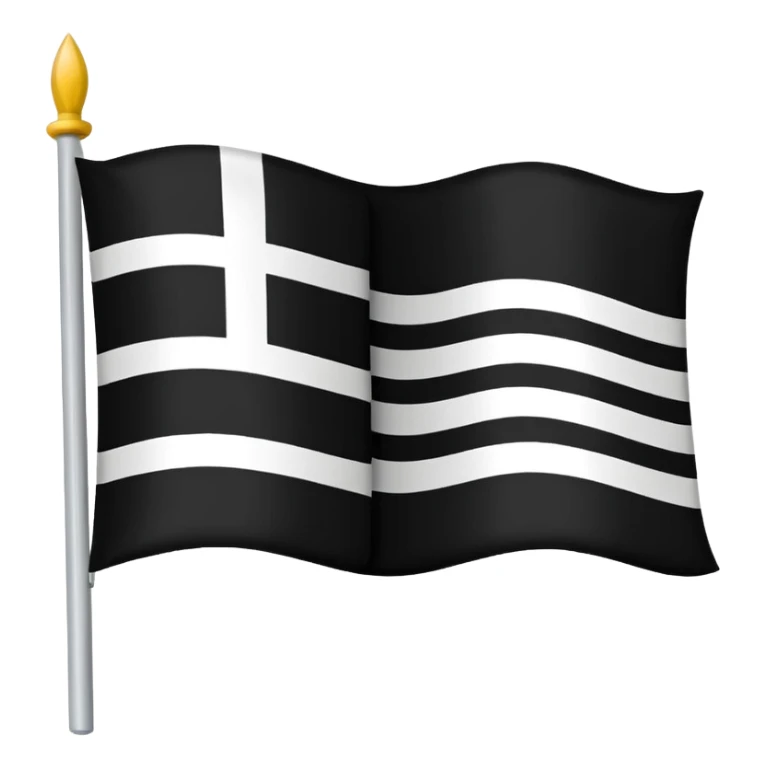 Emoji hermine du drapeau breton. Ne modifie par le design, je veux juste l'hermine en noir sticker