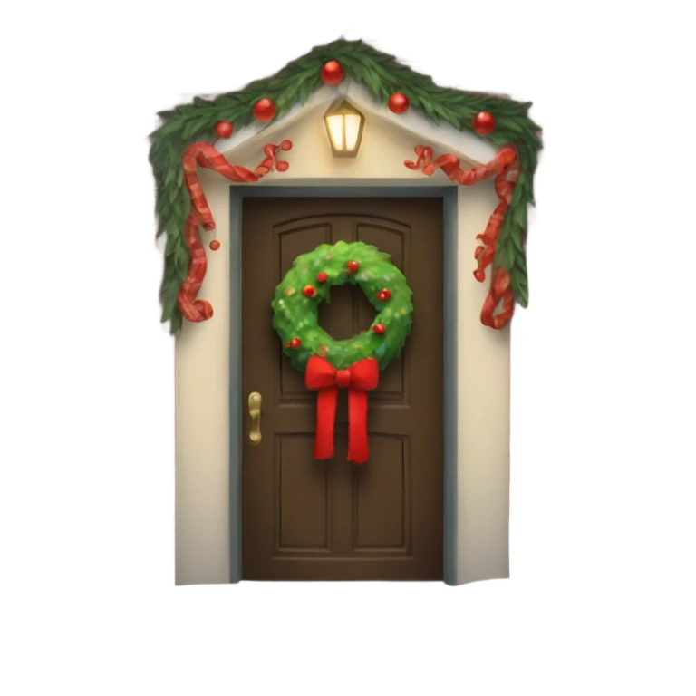 christmas door  sticker