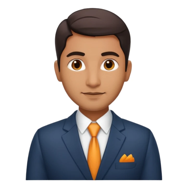 An Indian hard working hotel manager with handsome and attractive appearance. sticker