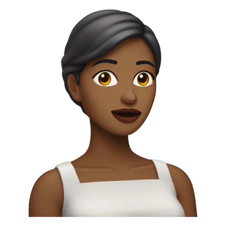 Mujer pintándose los labios  sticker