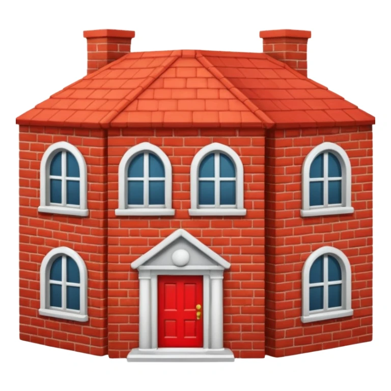 house no trees  not wooden like an apple emoji sticker