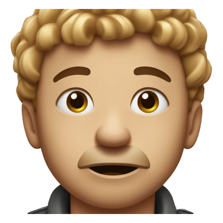 A very dissatisfied person who is eating meat. sticker