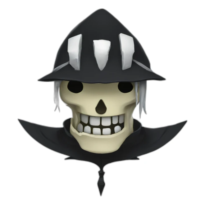 Lord Death soul eater anime black cartoon sticker