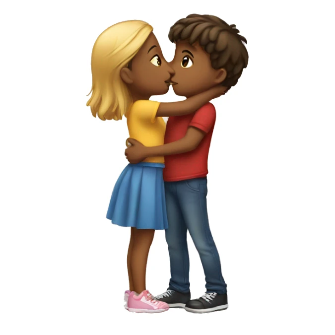 Girl Kissing Boy sticker