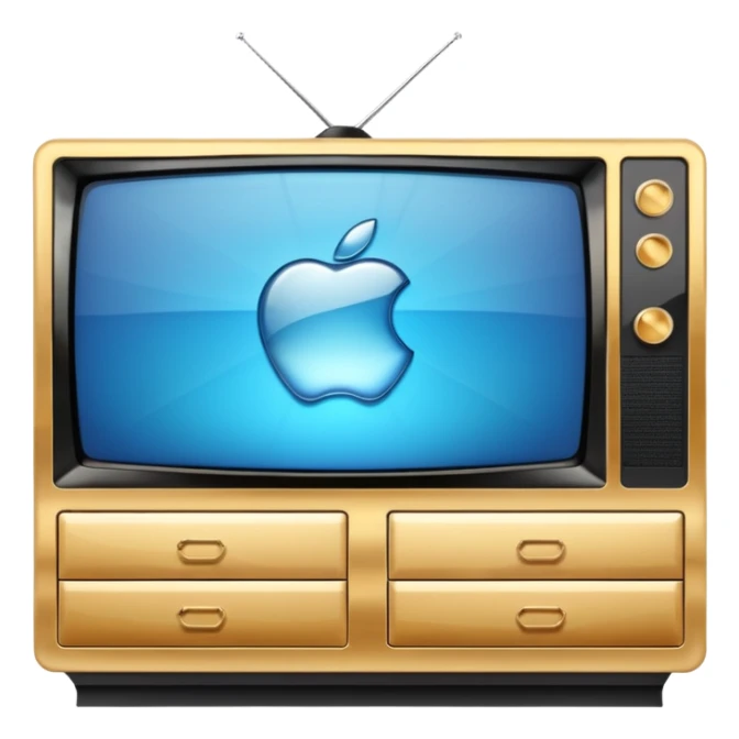 modern tv with news channel on it standing on a super luxurious marble cupboard sticker