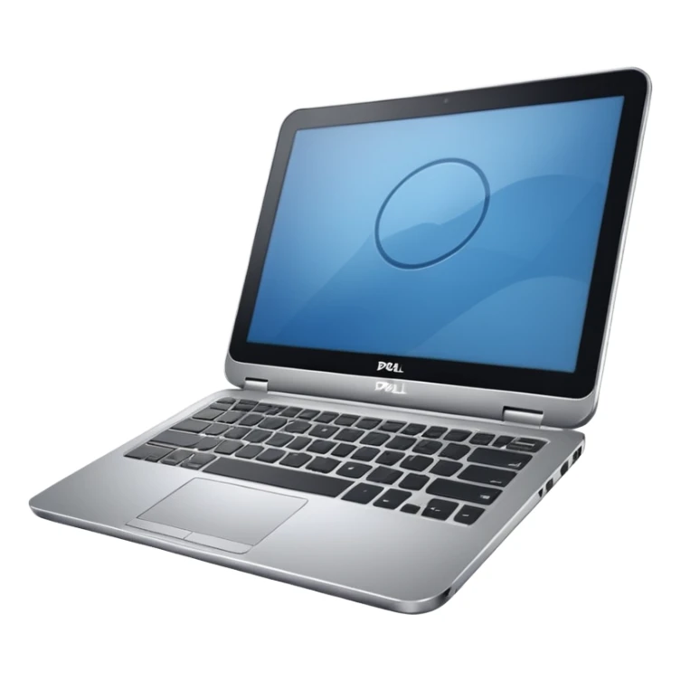 generate an ios genmoji of a dell laptop sticker