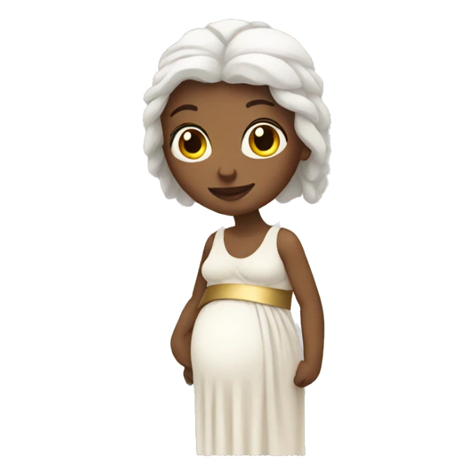 white ancient greek woman pregnant sticker
