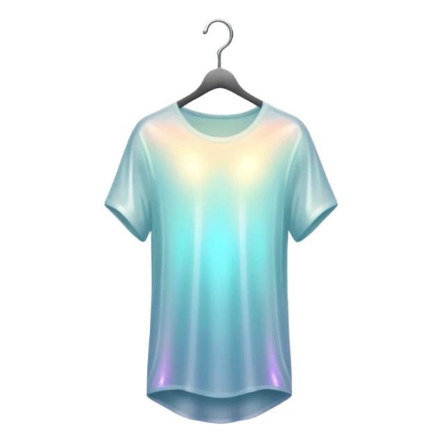 Ethereal floating orb with soft glow and minimal clothing hanger silhouette inside, masculine style energy, light waves radiating sticker