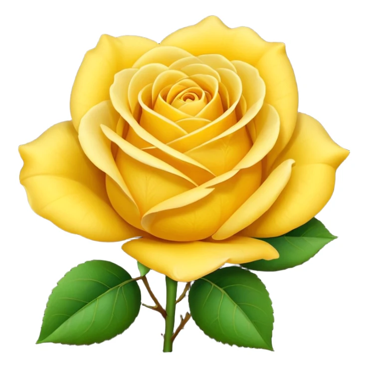 Yellow rose sticker