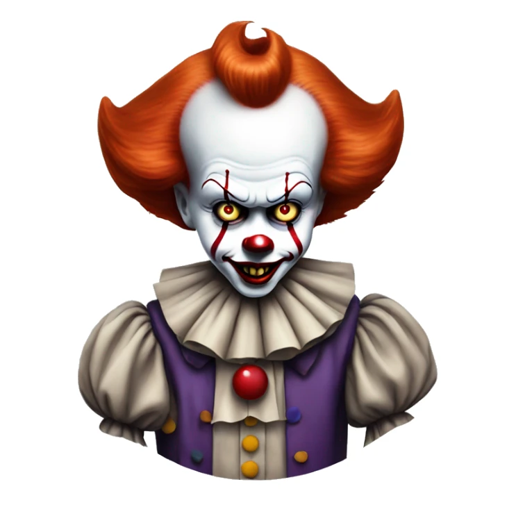 Pennywise clown with a trick up his sleeve sticker
