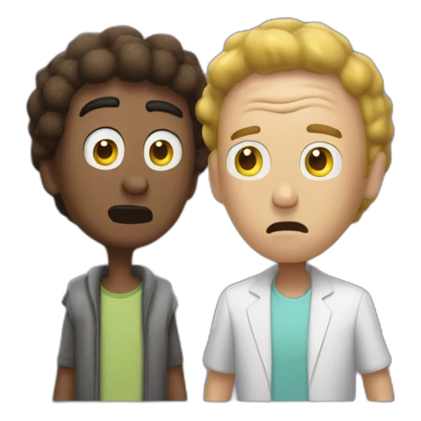 Risck and morty pisto portal sticker