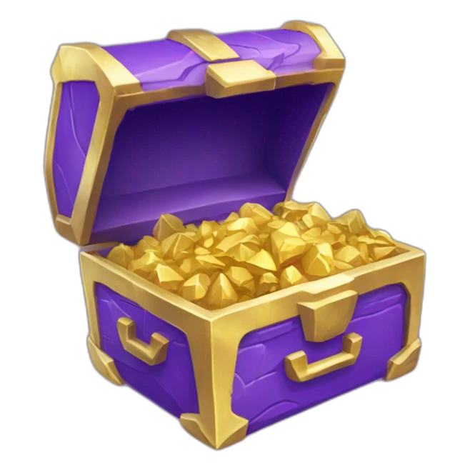 Pokemon Game LootCase Purple Chaotic Color Rich Treasure Legendary Epic Items and Pokemons Inside sticker