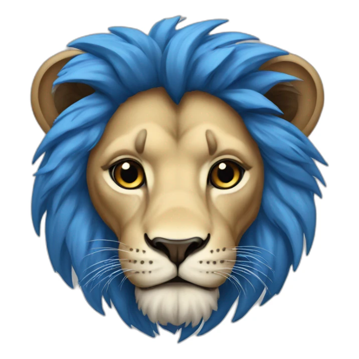 lion in israeli colours sticker