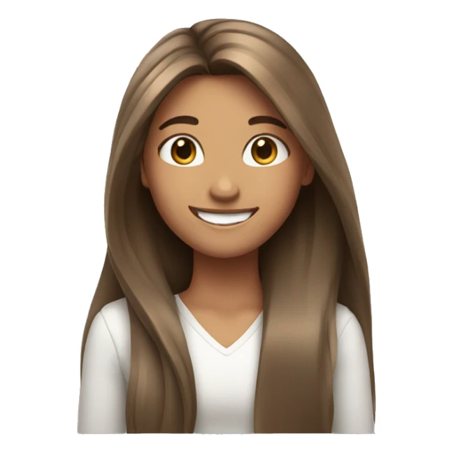 happy girls with long hair sticker