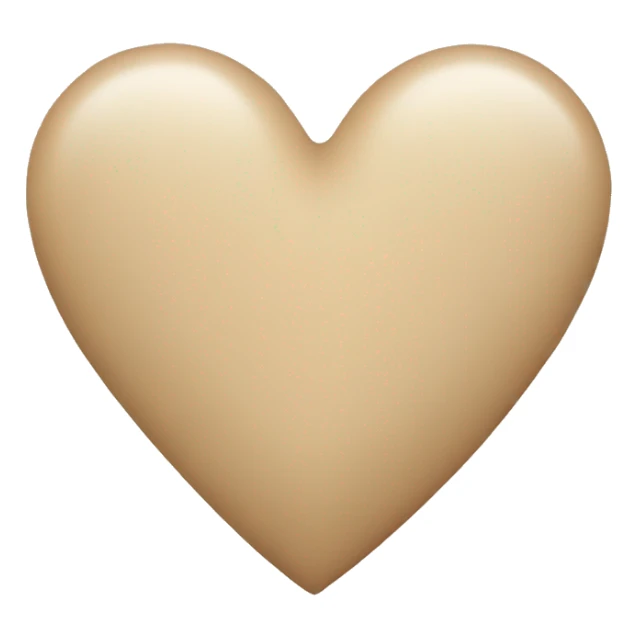 Beige heart  sticker