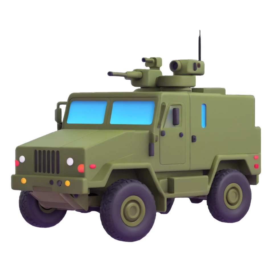 military vehicle from Arma Reforger game sticker