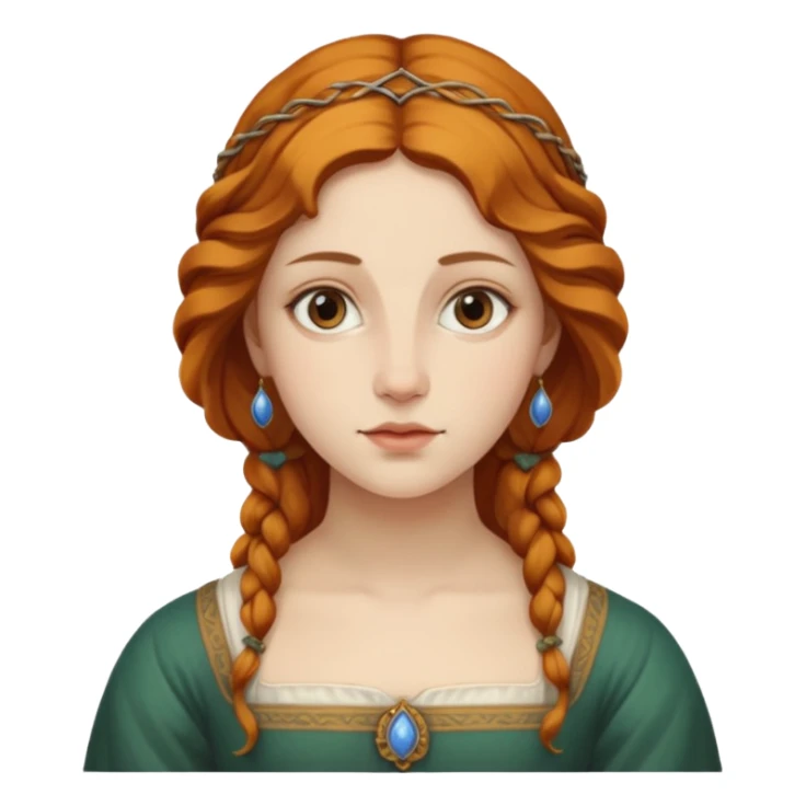 Renaissnace Mona Lisa painting sticker