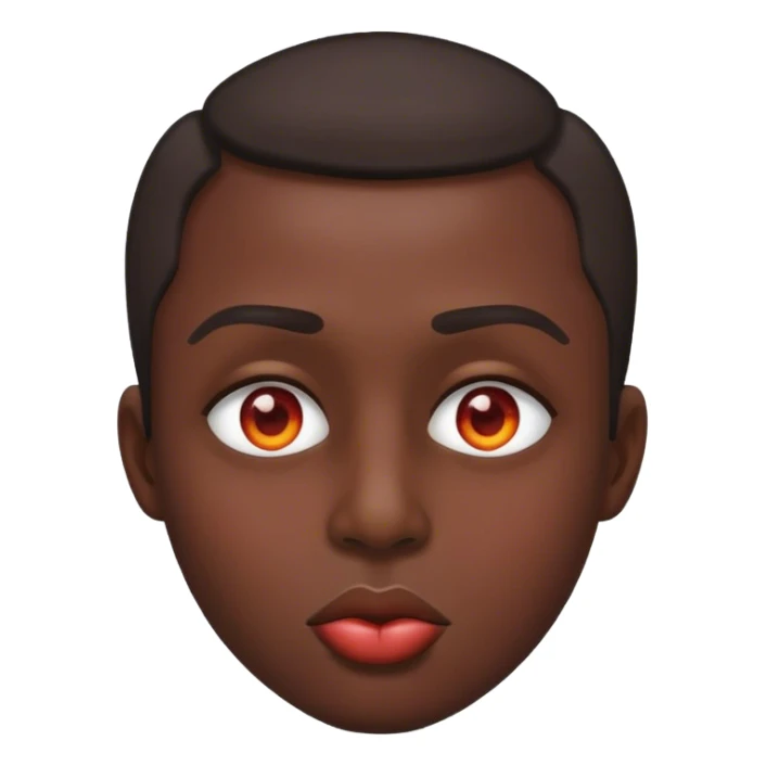 Heat eyes emoji with kiss   sticker