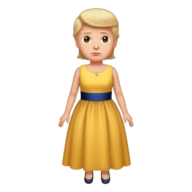 Donald Trump wearing a dress sticker